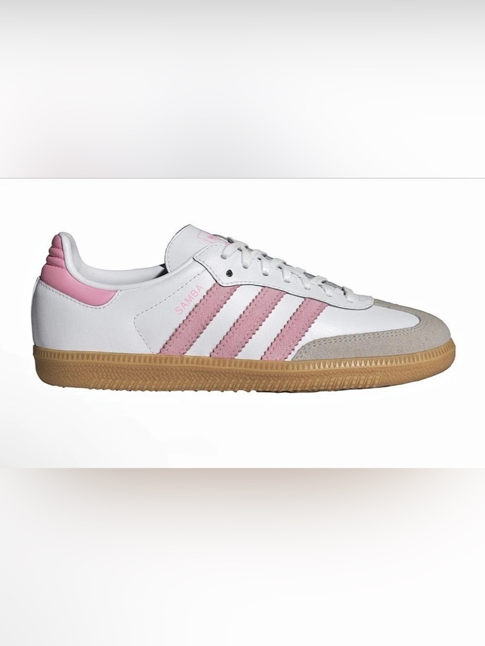 adidas women's Samba Sneakers White & Pink US 7 NWT